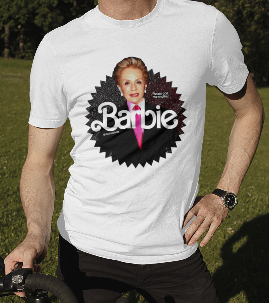 Please Call Me Mother Barbie Black Starburst T-Shirt