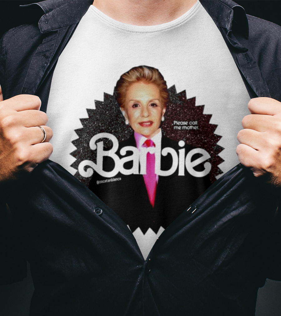Please Call Me Mother Barbie Black Starburst T-Shirt