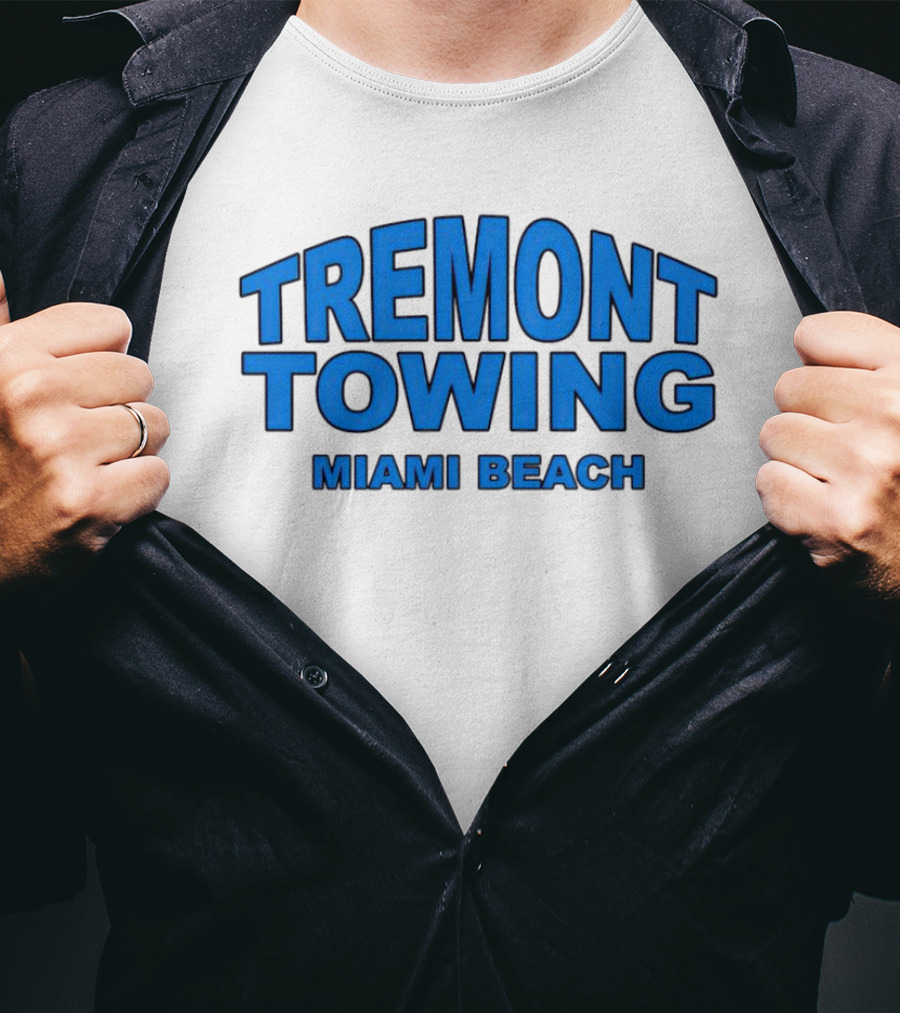 Tremont Towing Miami Beach Blue T-Shirt