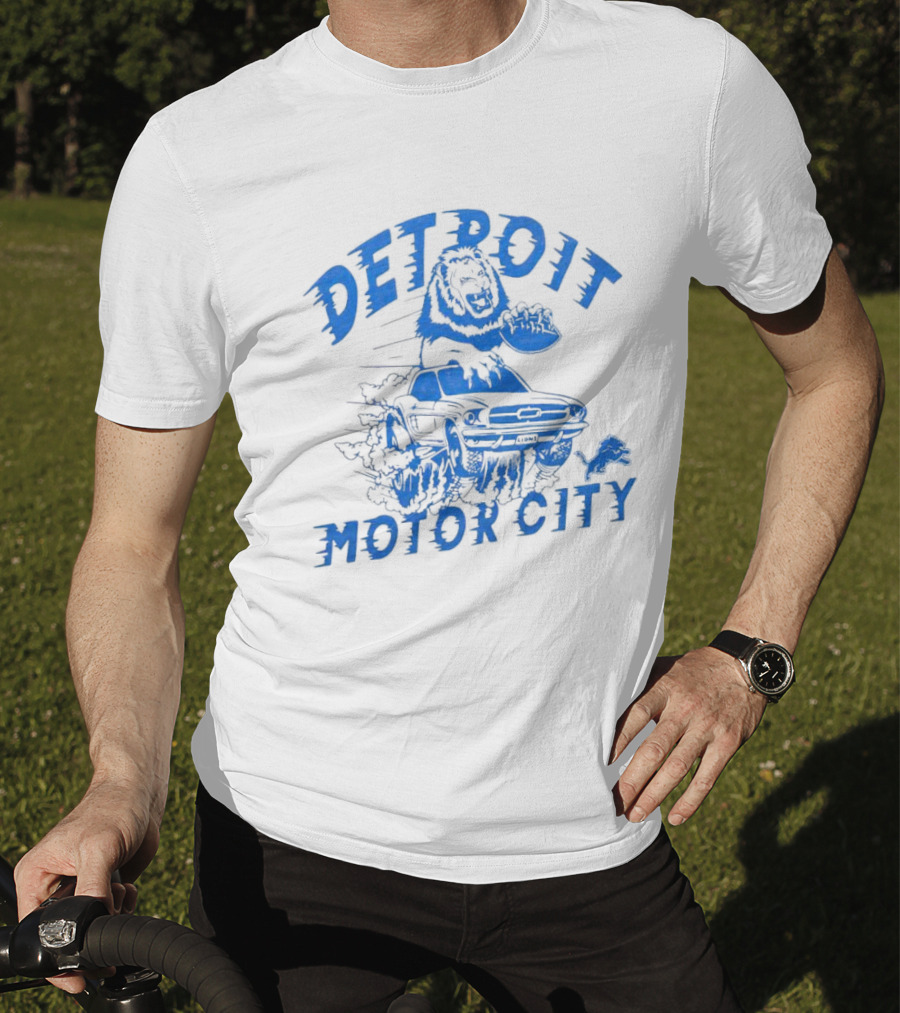 Detroit Lions Motor City Car T-Shirt