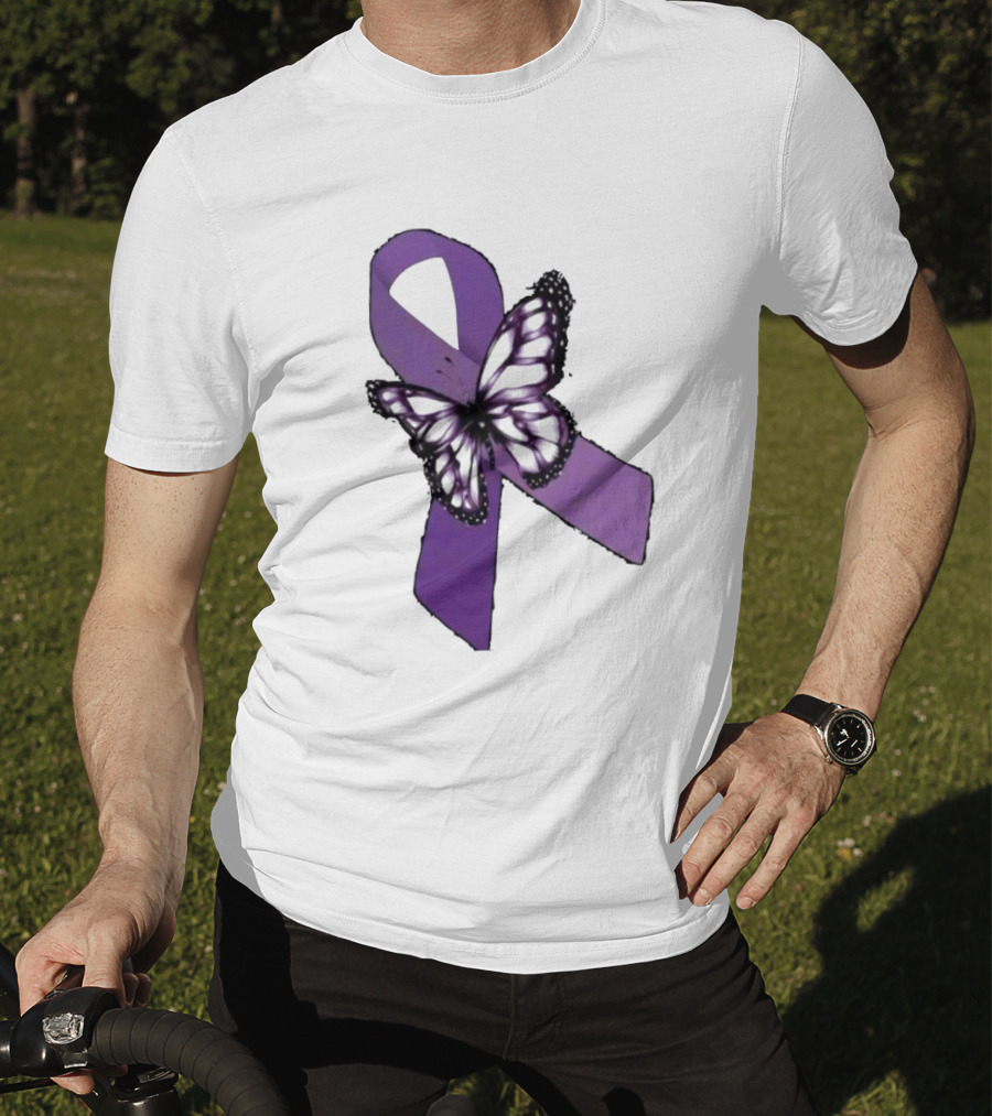 International Overdose Awareness Day Purple Butterfly T-Shirt