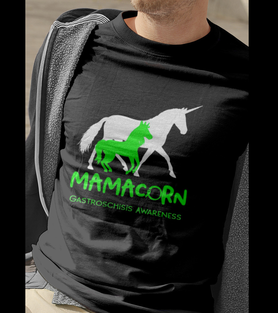 Mamacorn Gastroschisis Awareness Unicorn Mother And Foal T-Shirt