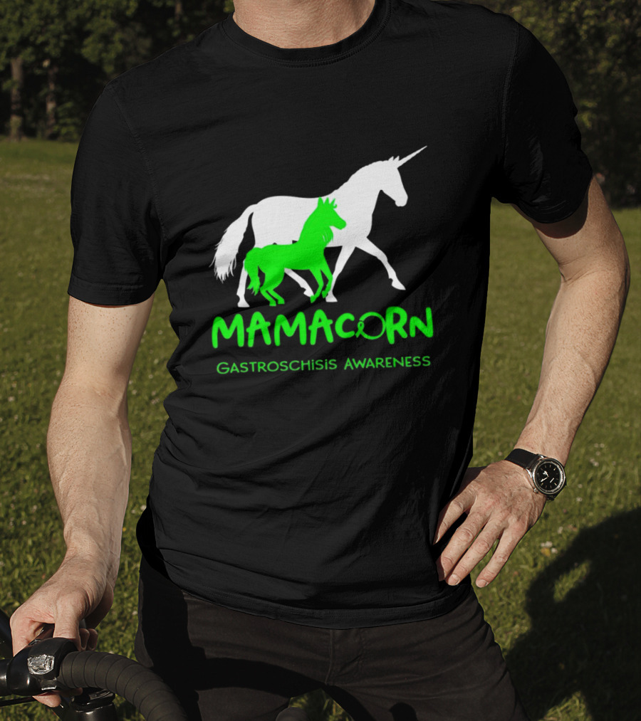 Mamacorn Gastroschisis Awareness Unicorn Mother And Foal T-Shirt