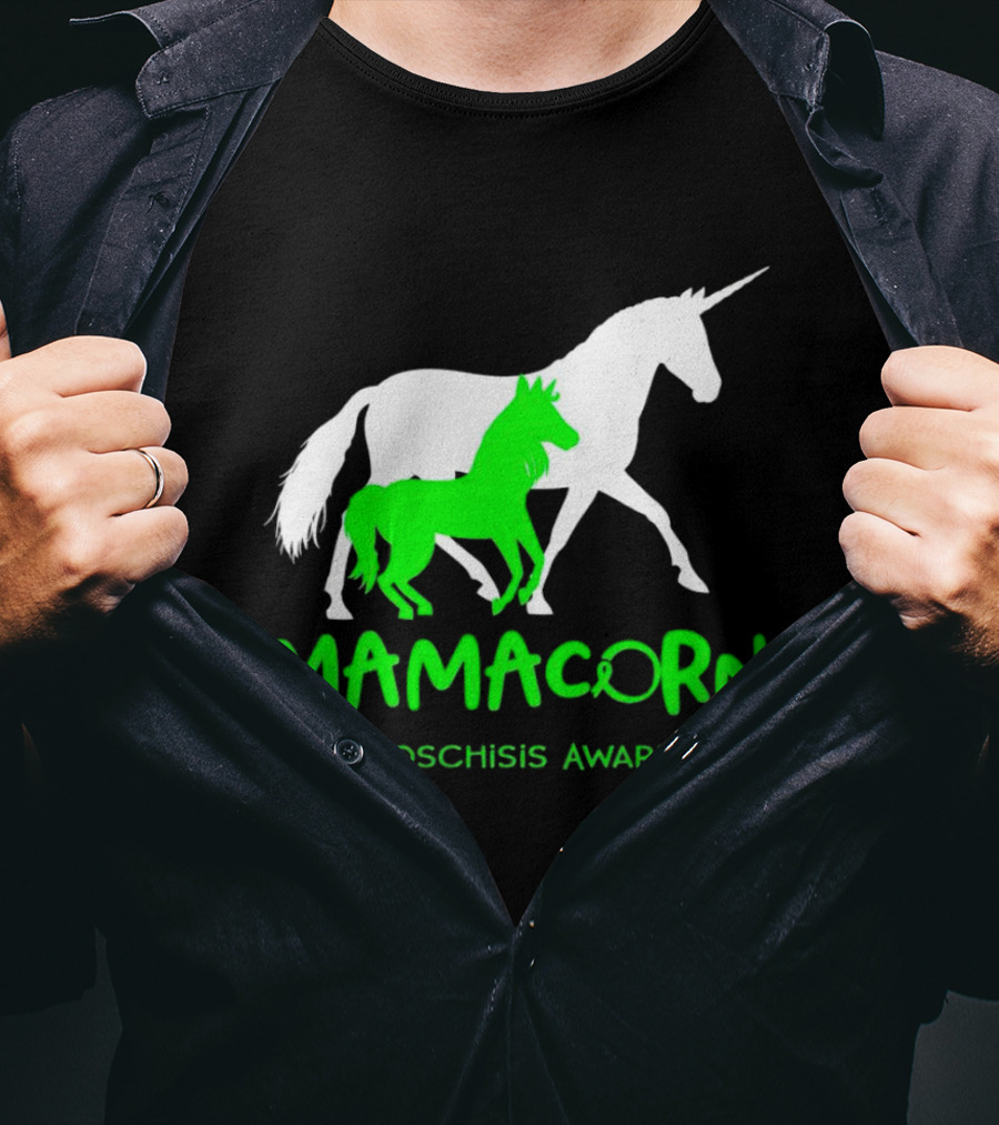 Mamacorn Gastroschisis Awareness Unicorn Mother And Foal T-Shirt