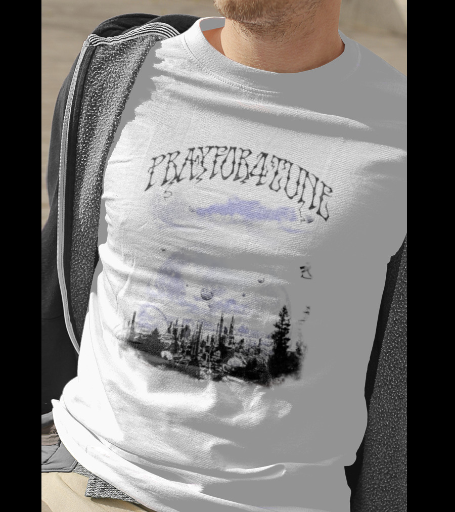 PrayFor4Tune Cosmic Landscape Bliss New T-Shirt