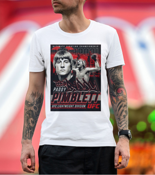 Premium T-Shirt: Ultimate Fighting Championship Paddy Pimblett UFC Lightweight Division Liverpool T-Shirt Ultimate Fighting Championship Paddy Pimblett UFC Lightweight Division Liverpool T-Shirt