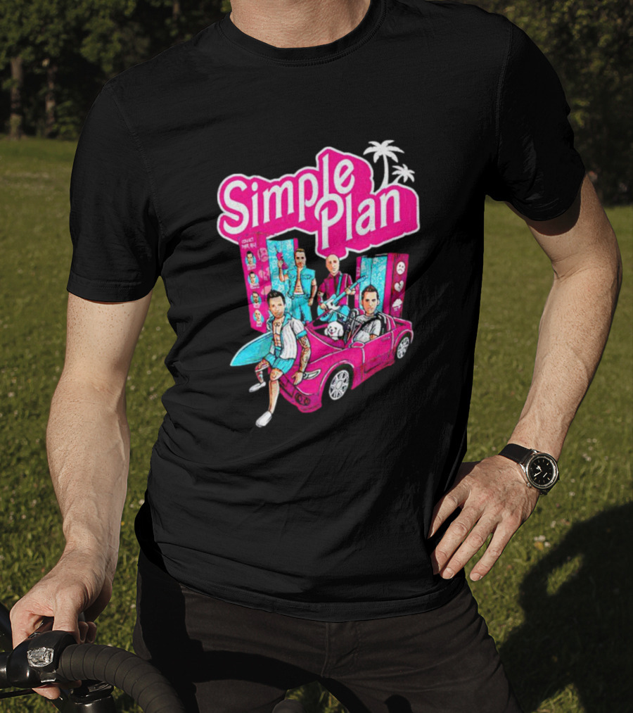 Simple Plan Barbie Dolls And Car Ocean Drive T-Shirt