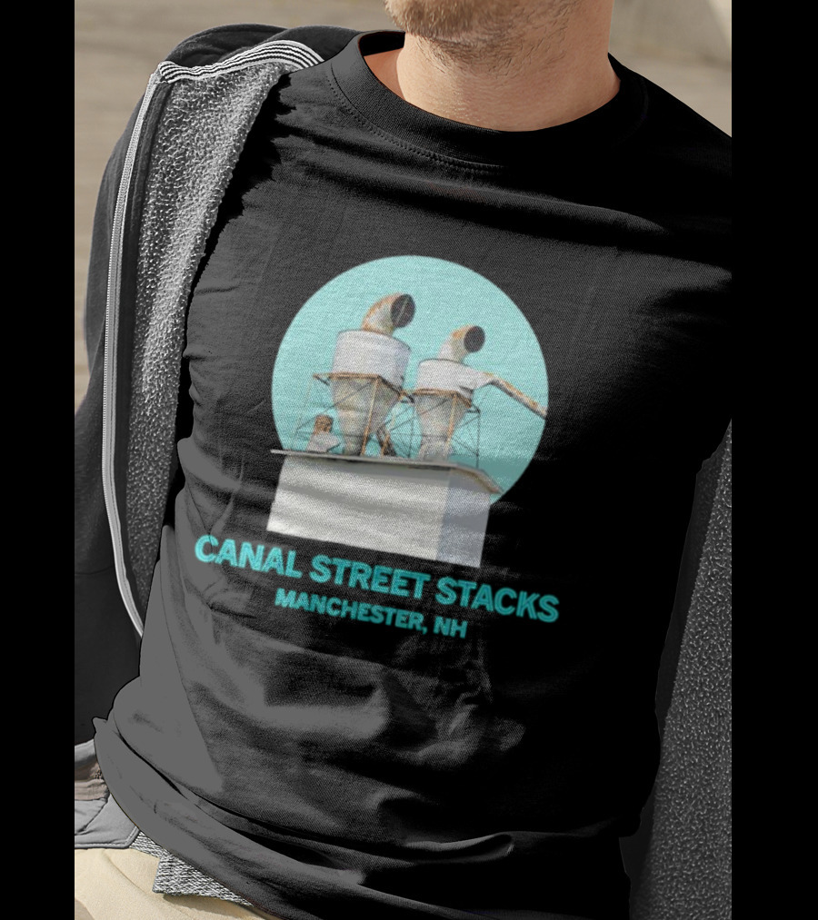 CANAL STREET STACKS MANCHESTER NH Ventilation Towers T-Shirt