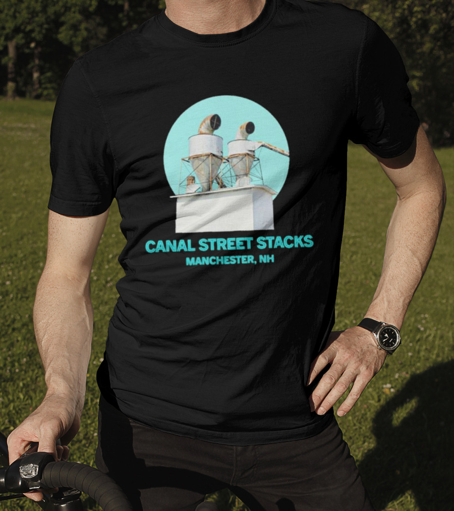 CANAL STREET STACKS MANCHESTER NH Ventilation Towers T-Shirt