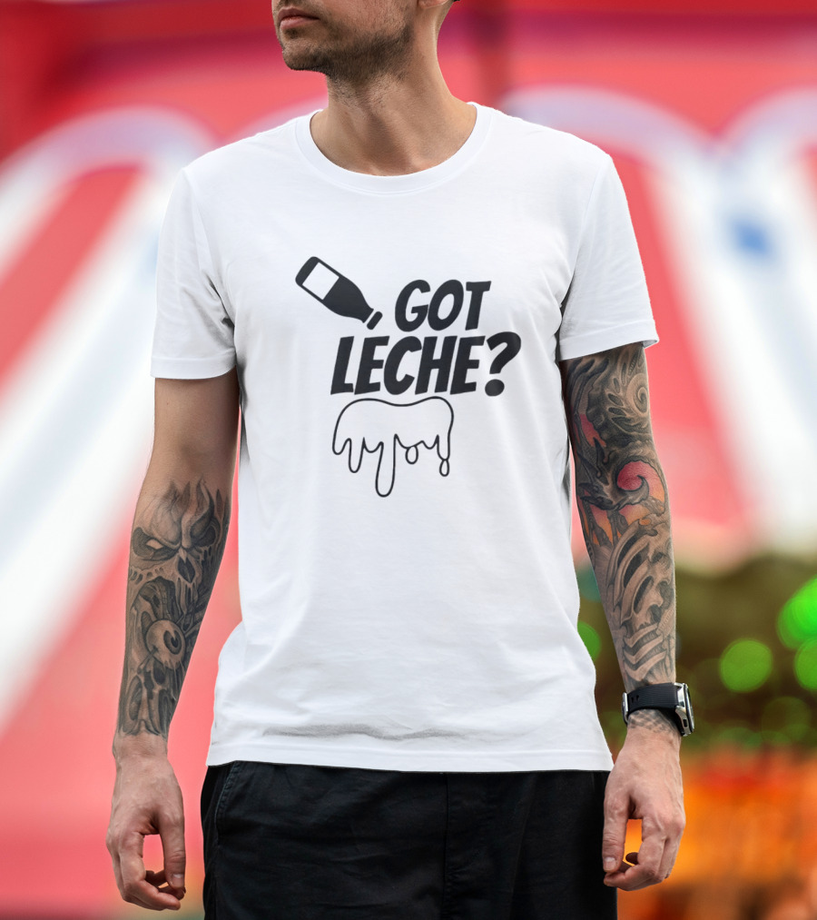 Got Leche Milk Bottle Dripping Illustration Gabby B T-Shirt