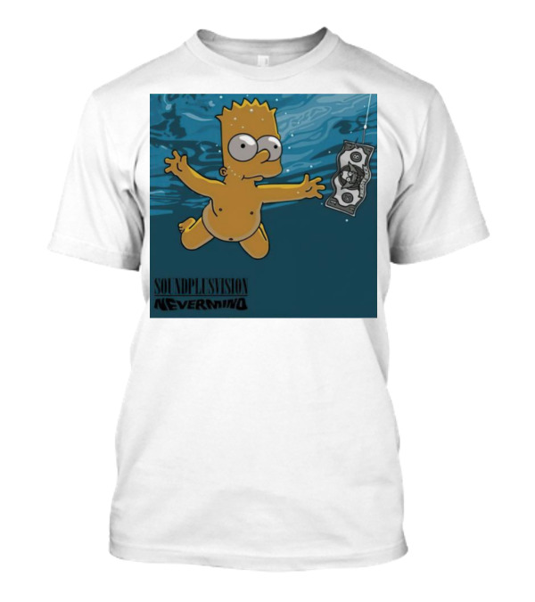 Bart Simpson Soundplus Vision Nevermind Underwater Dollar T-Shirt