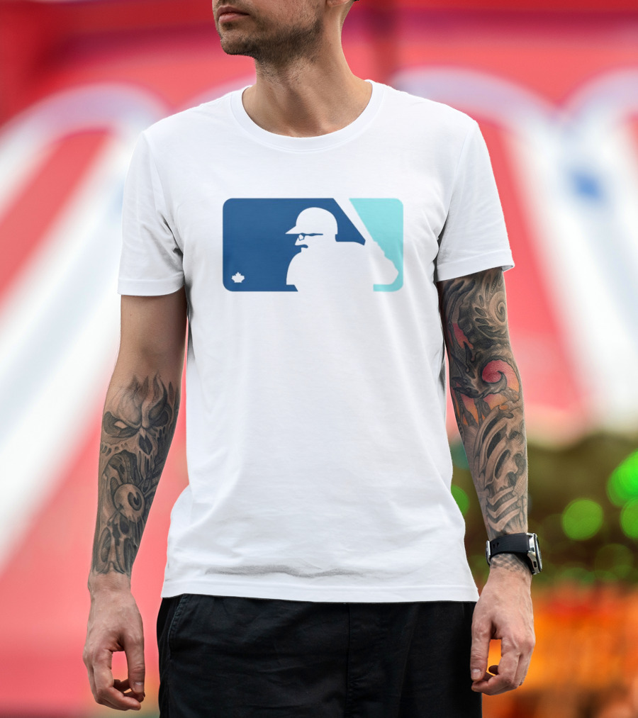 Ben Wagner Schneider Stache Baseball Logo with Batter T-Shirt