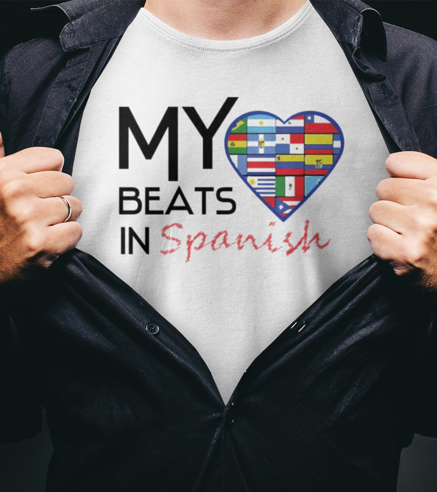 My Heart Beats In Spanish Flags T-Shirt