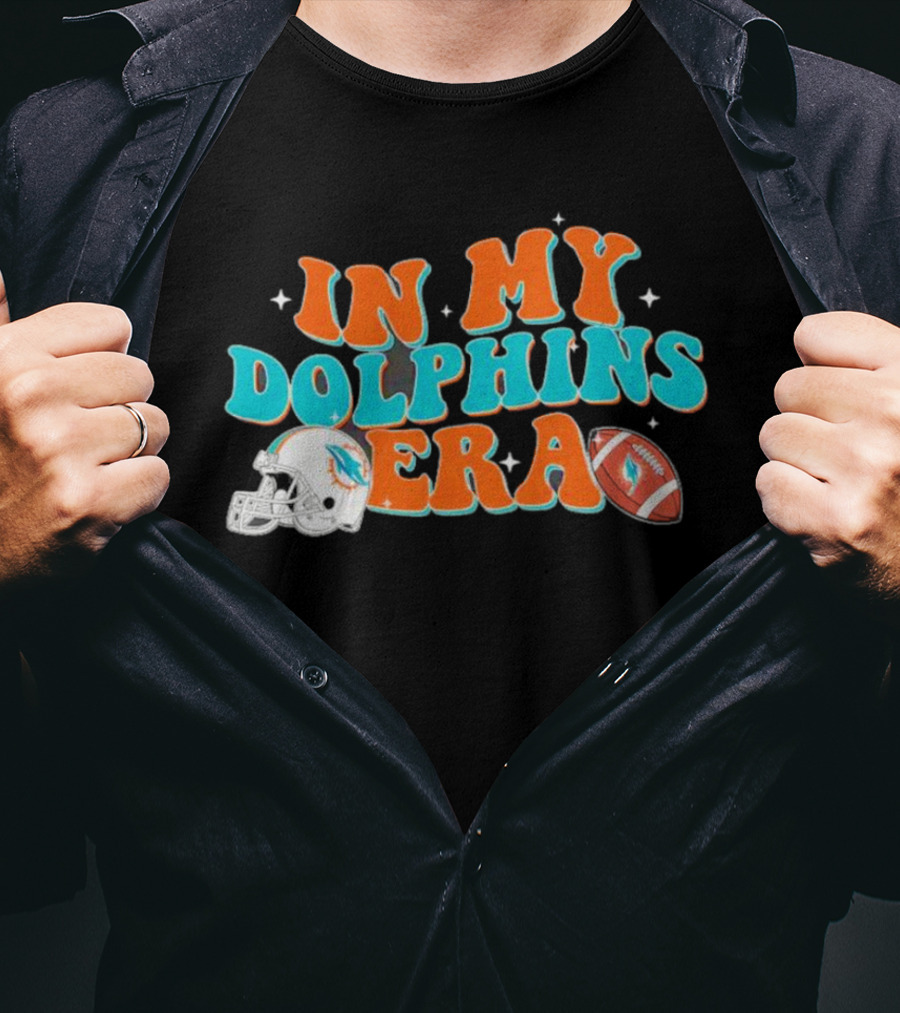 In My Dolphins Era Football Helmet And Ball T-Shirt