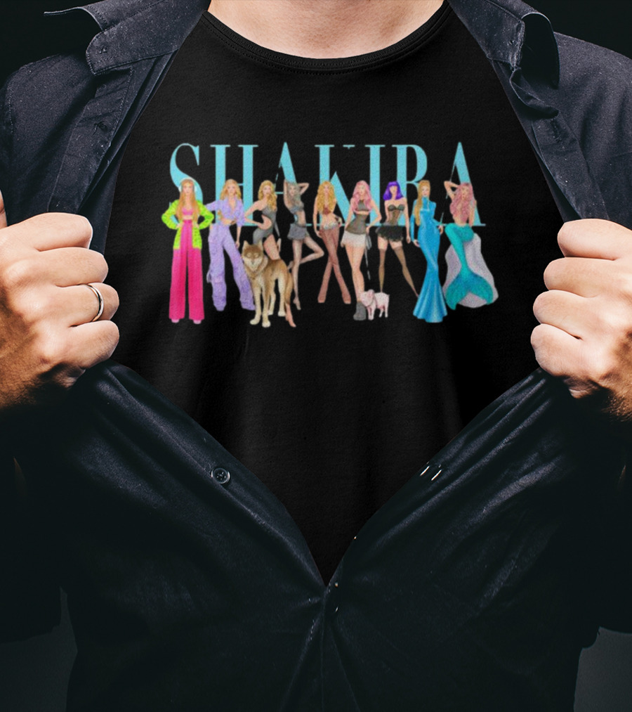 Shakira Iconic Outfits And Bold Styles T-Shirt
