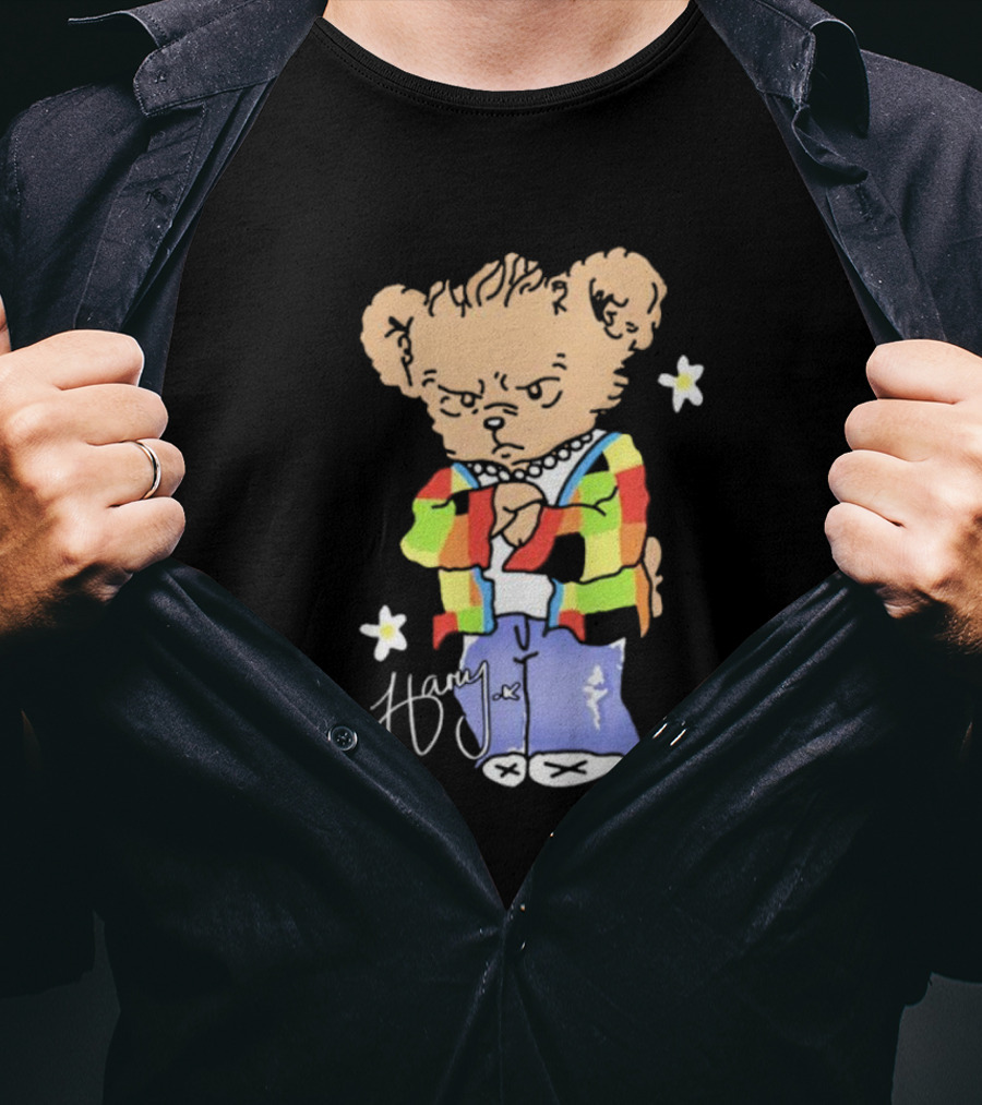 Teddy Bear Harry With Colorful Jacket And Signature T-Shirt