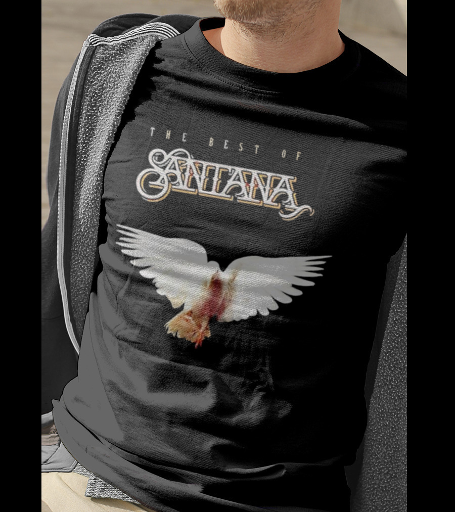 Santana Best Of Album Cover With White Dove T-Shirt