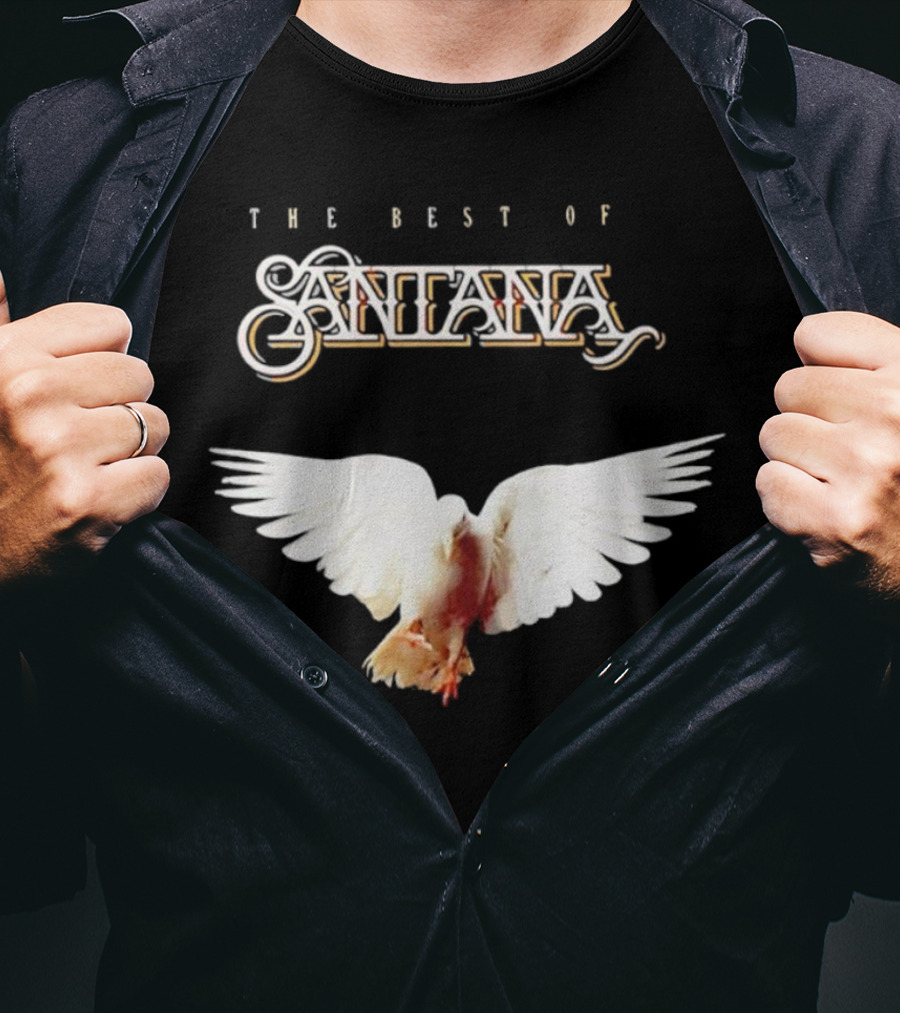 Santana Best Of Album Cover With White Dove T-Shirt