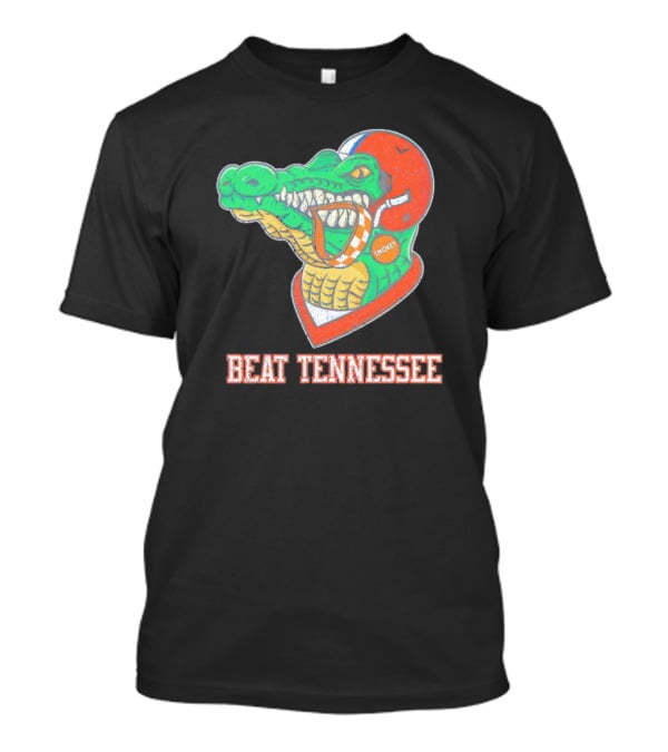 Beat Tennessee Florida Gators Football Smokey Helmet T-Shirt