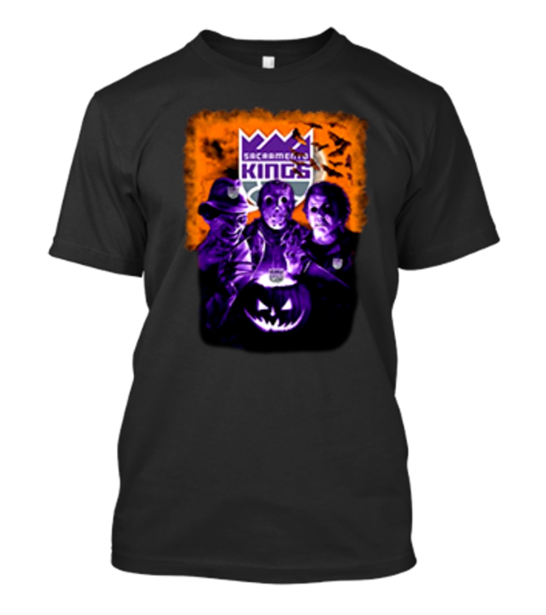 Freddy Krueger Jason Voorhees Michael Myers Sacramento Kings Halloween Horror Movies T-Shirt