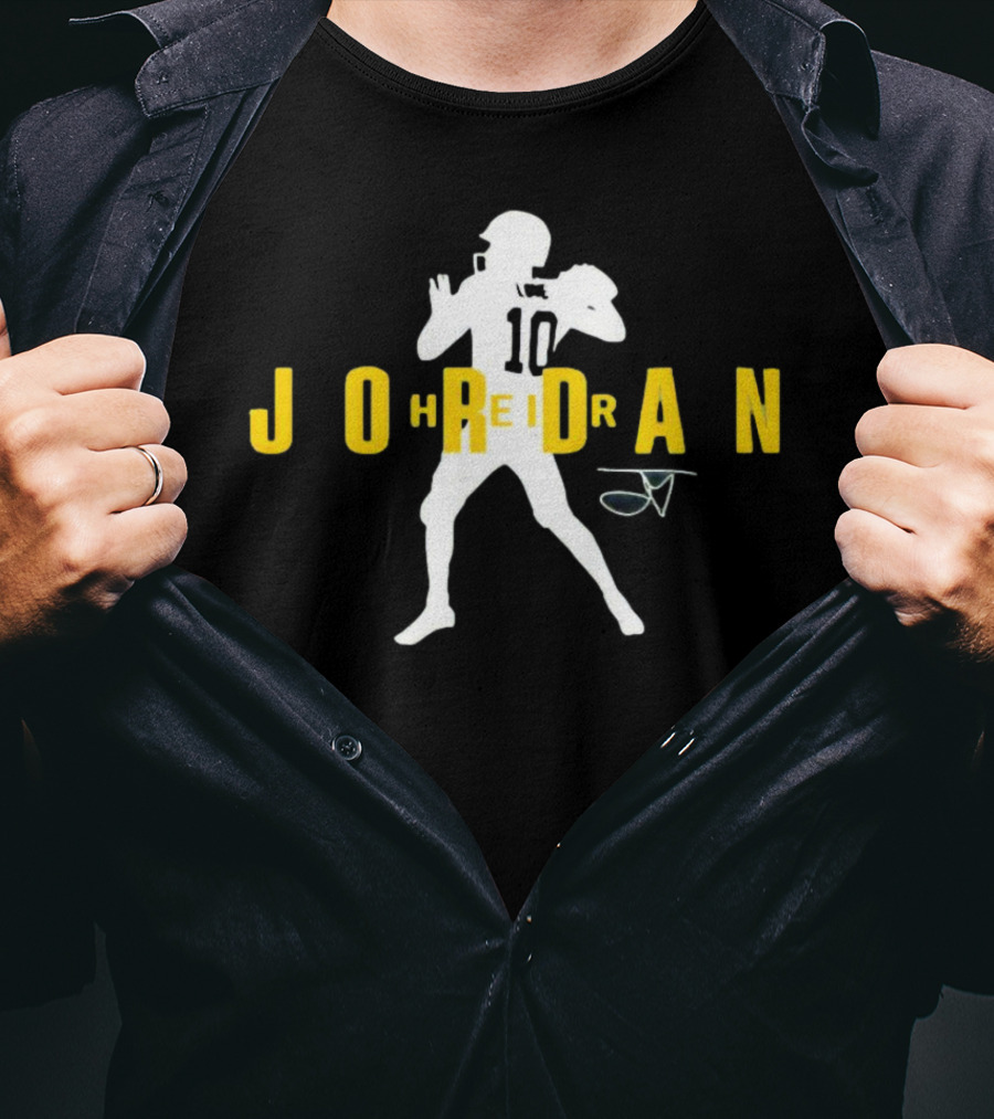 Jordan Love Heir 10 Green Bay Packers Signature T-Shirt