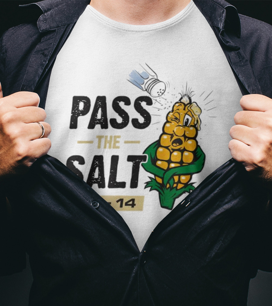 Pass The Salt 36-14 Anti-Nebraska Colorado Corn Husk Visual T-Shirt