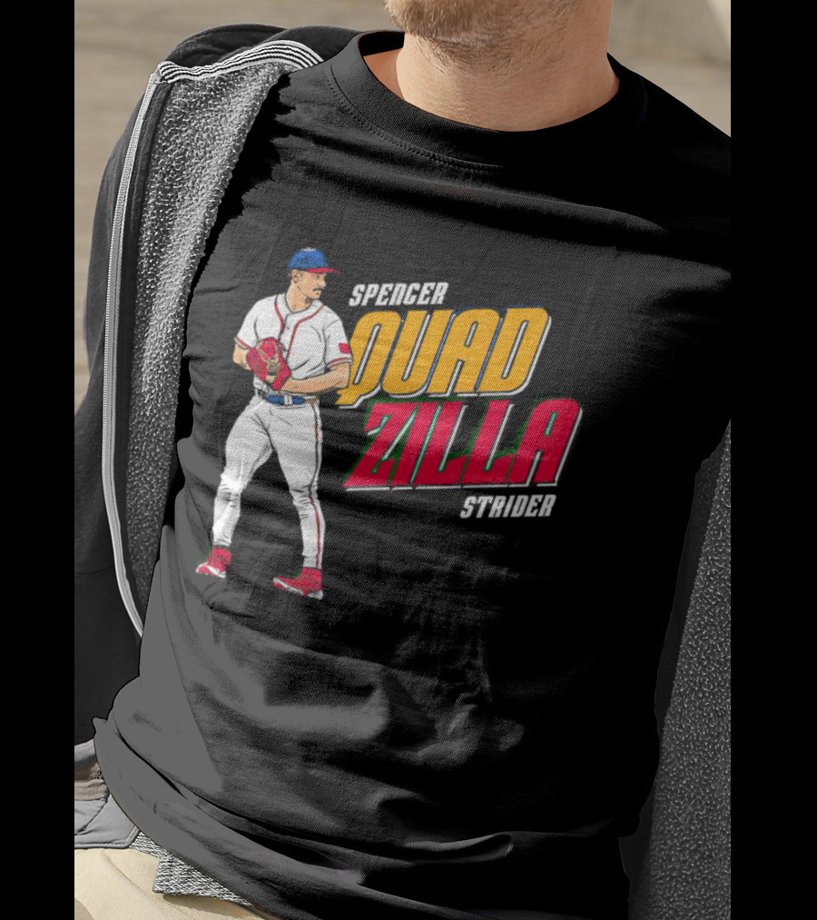 Spencer Strider Quadzilla Baseball Pitcher Image T-Shirt