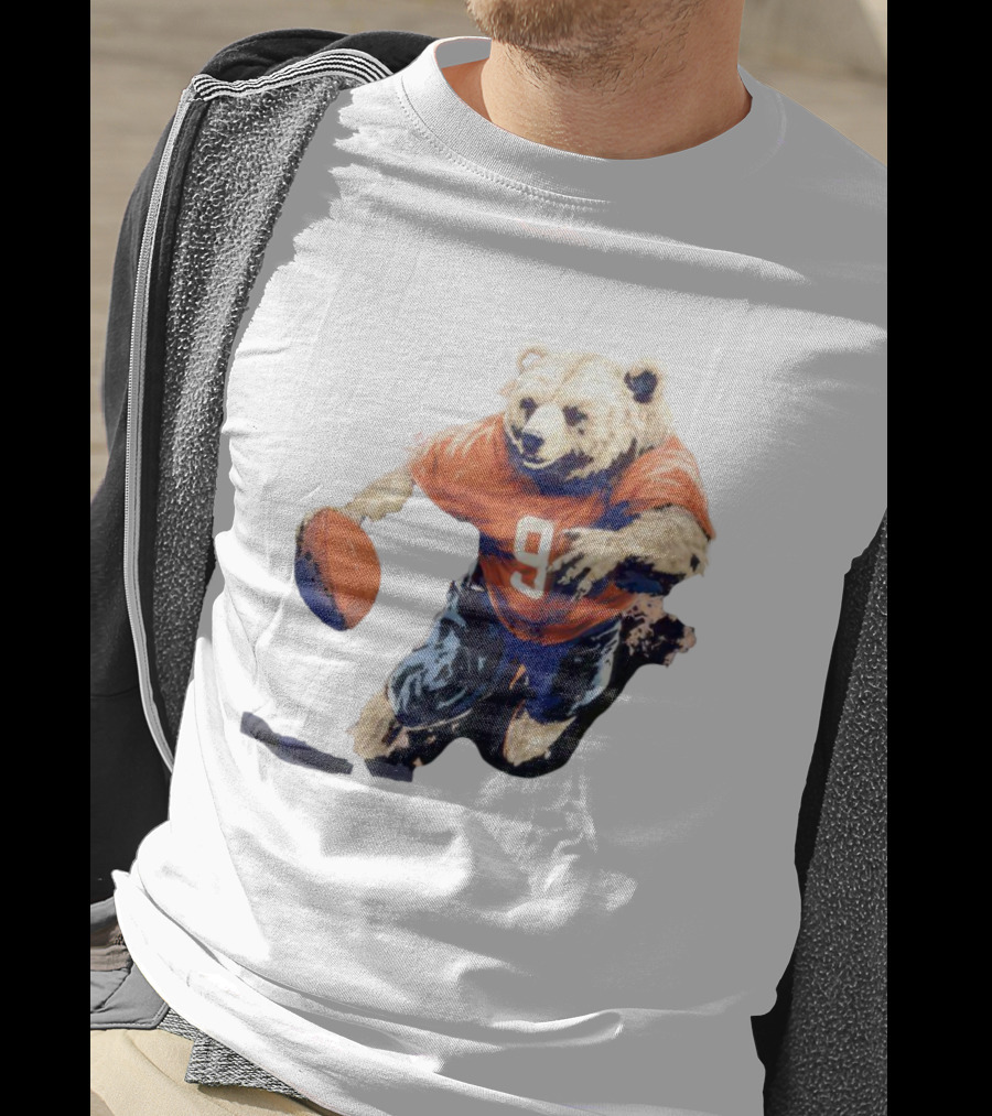 Staley Da Bear Chicago Bears Football Bear Jersey Number 9 T-Shirt