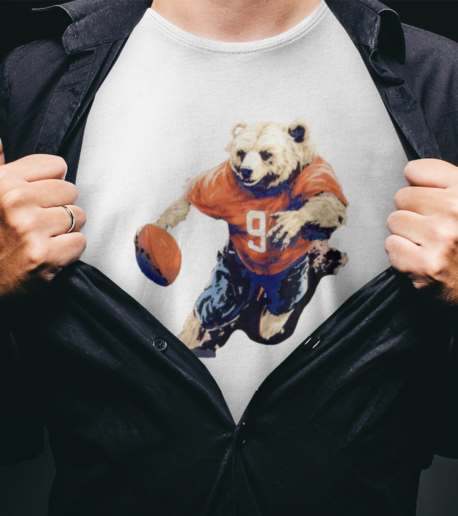 Staley Da Bear Chicago Bears Football Bear Jersey Number 9 T-Shirt
