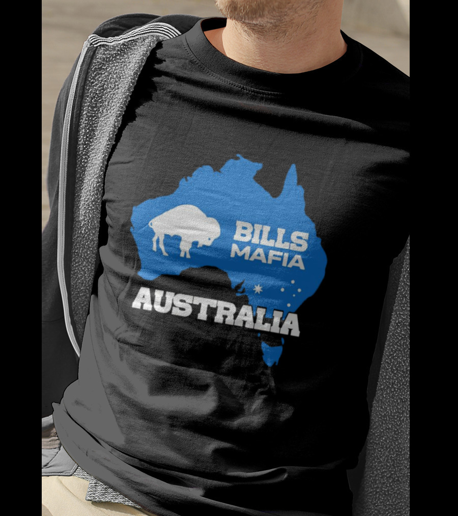 Bills Mafia Australia Buffalo Map T-Shirt