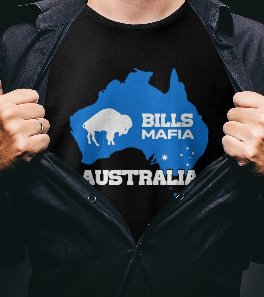 Bills Mafia Australia Buffalo Map T-Shirt