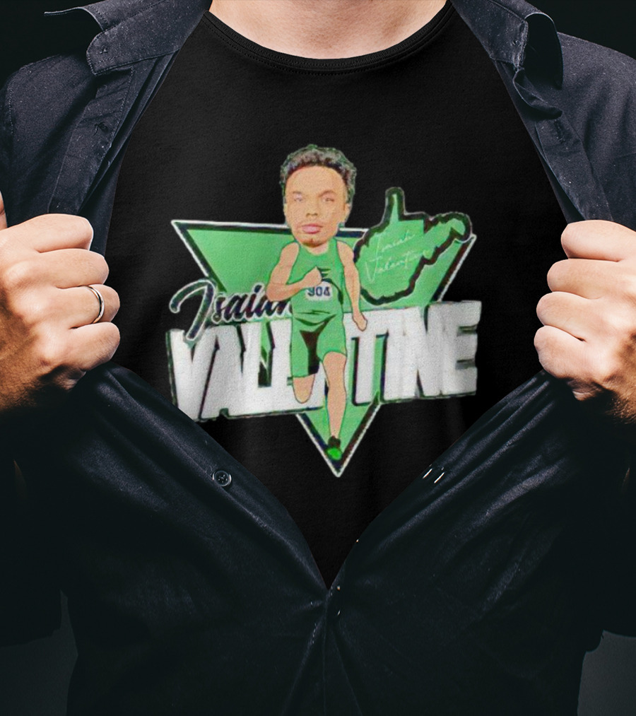 Isaiah Valentine 304 Racer Caricature Signature West Virginia Map T-Shirt