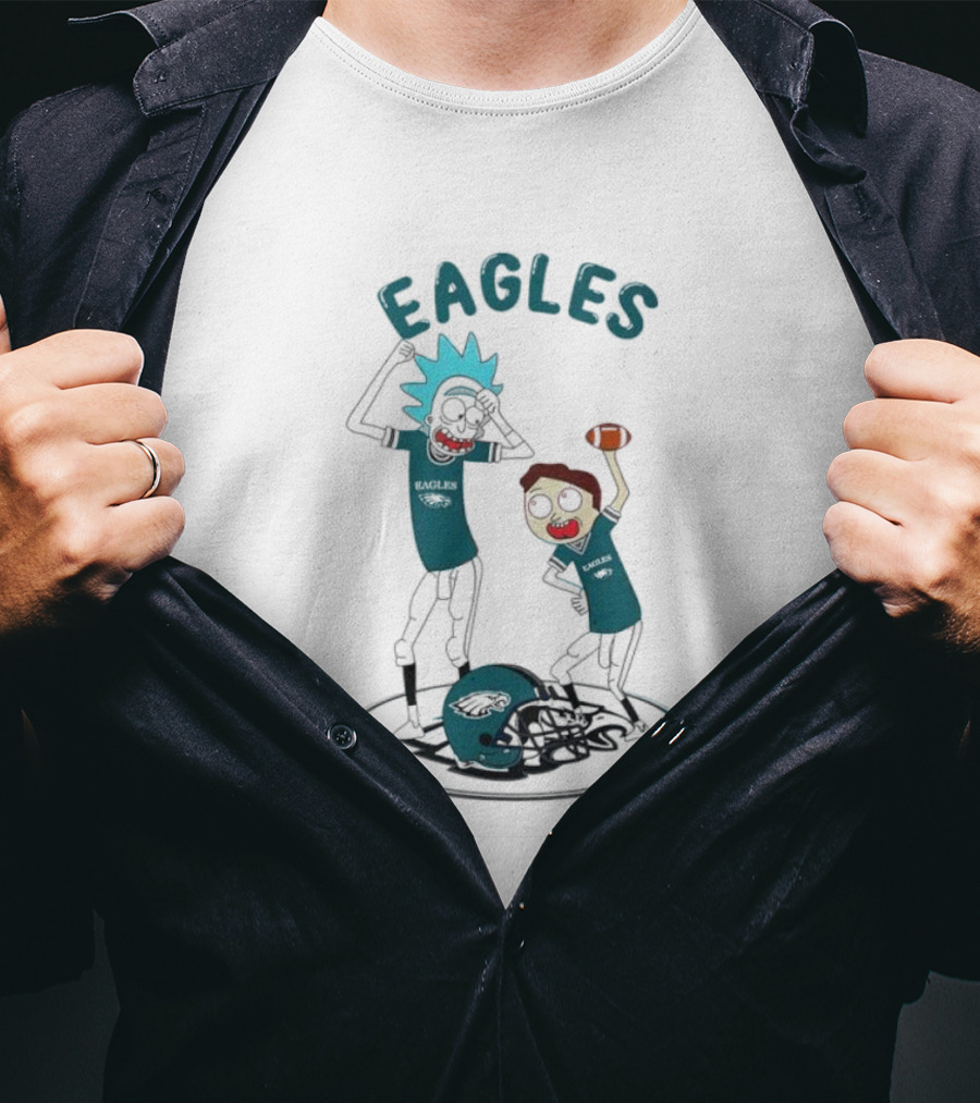 Philadelphia Eagles Rick And Morty Parody Dance T-Shirt