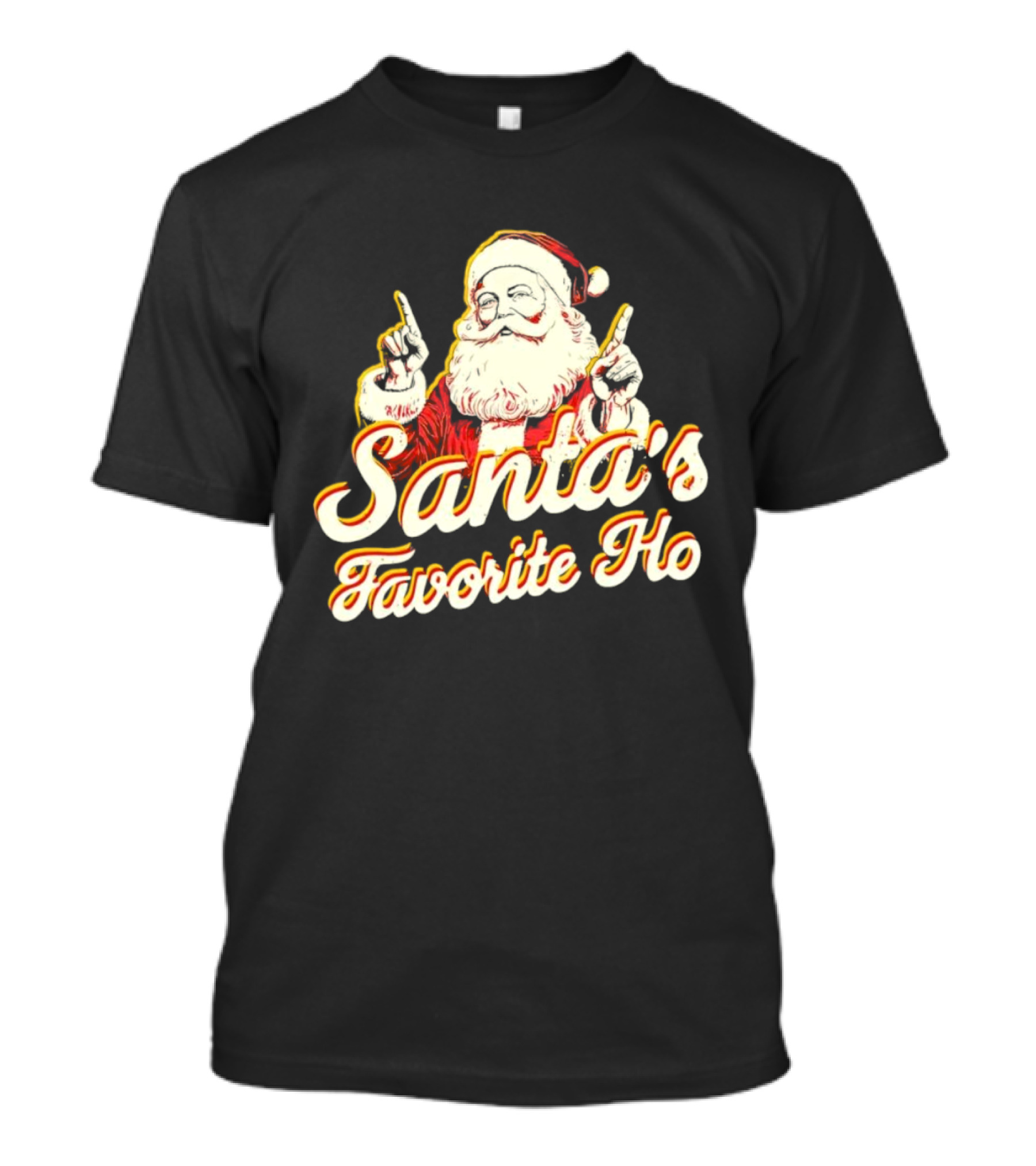 Santa’s Favorite Ho Santa Claus Retro T-Shirt
