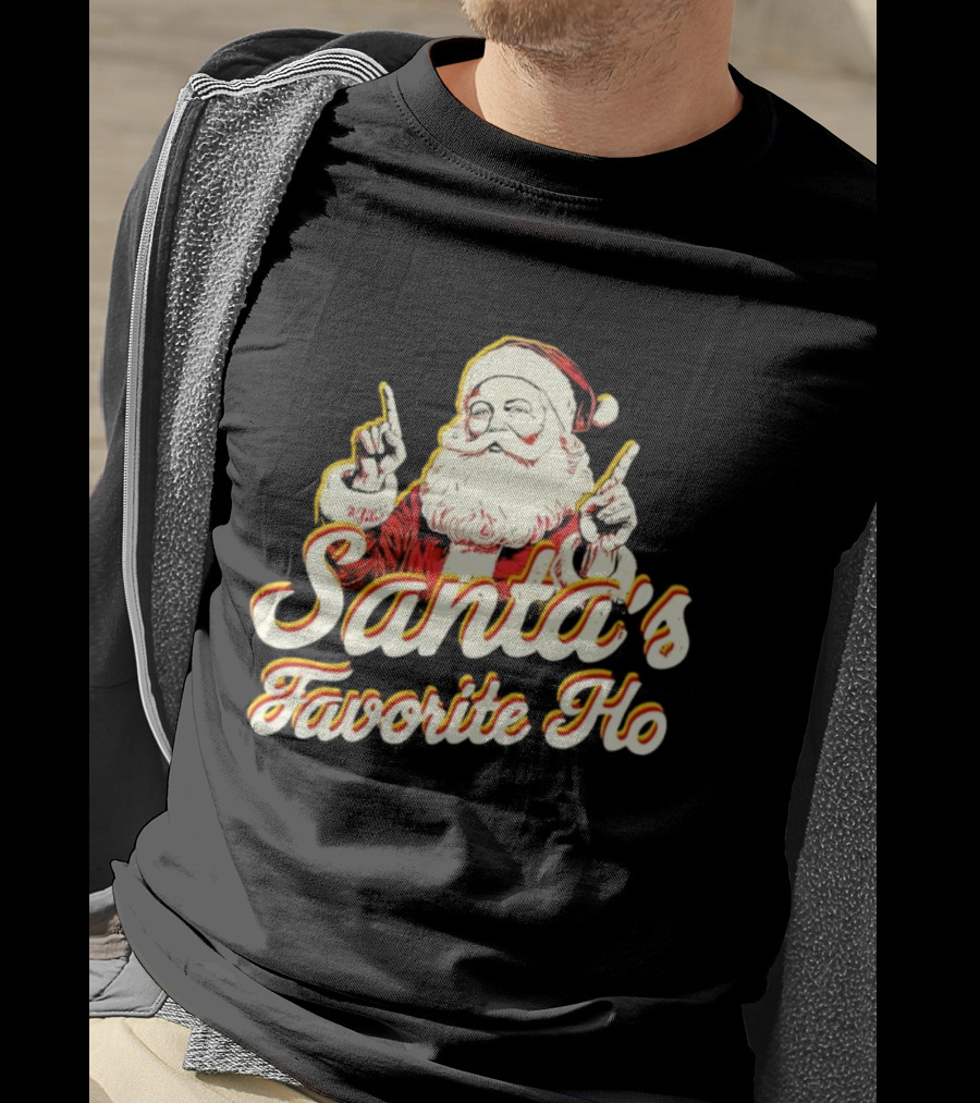 Santa’s Favorite Ho Santa Claus Retro T-Shirt