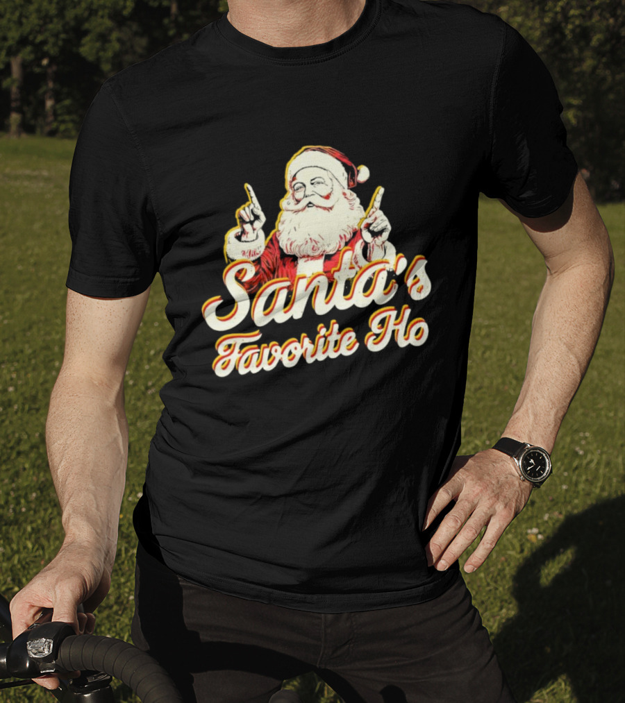 Santa’s Favorite Ho Santa Claus Retro T-Shirt