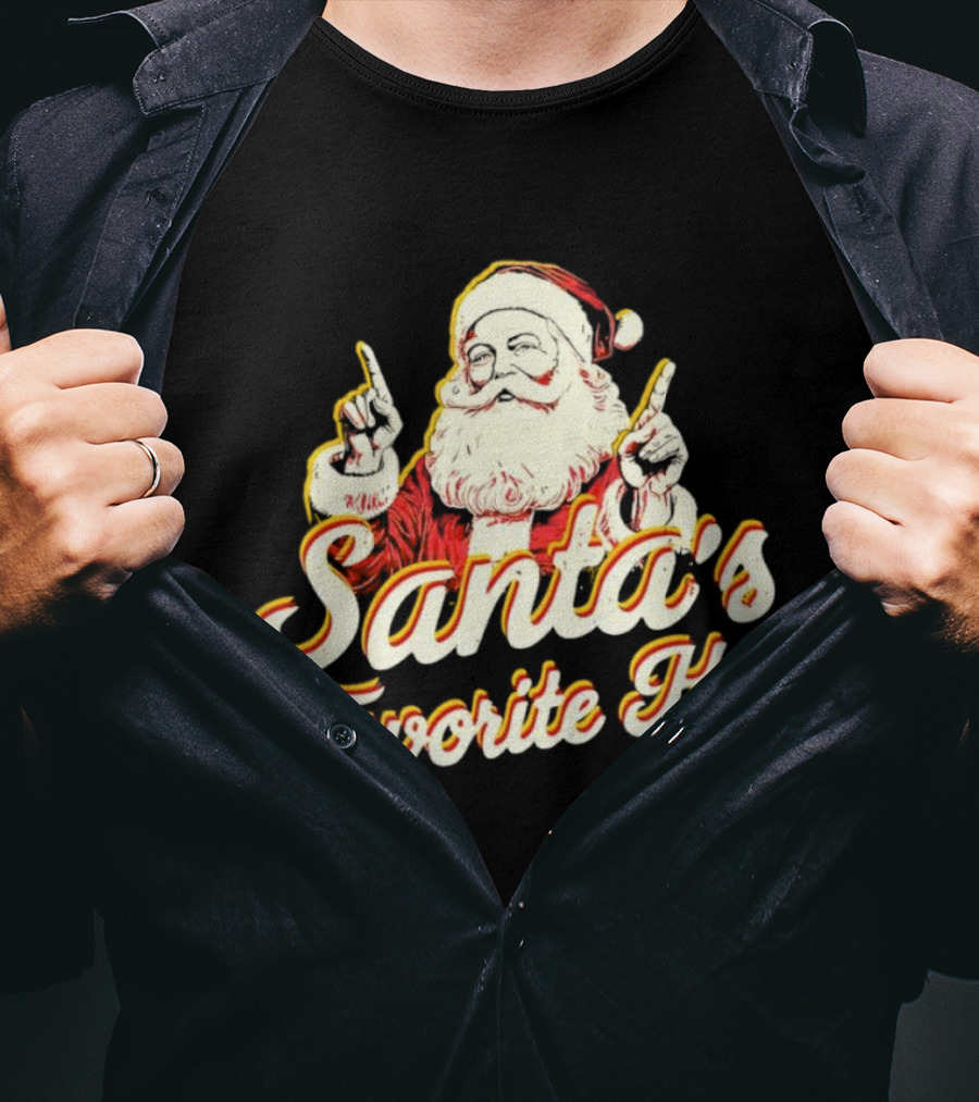 Santa’s Favorite Ho Santa Claus Retro T-Shirt