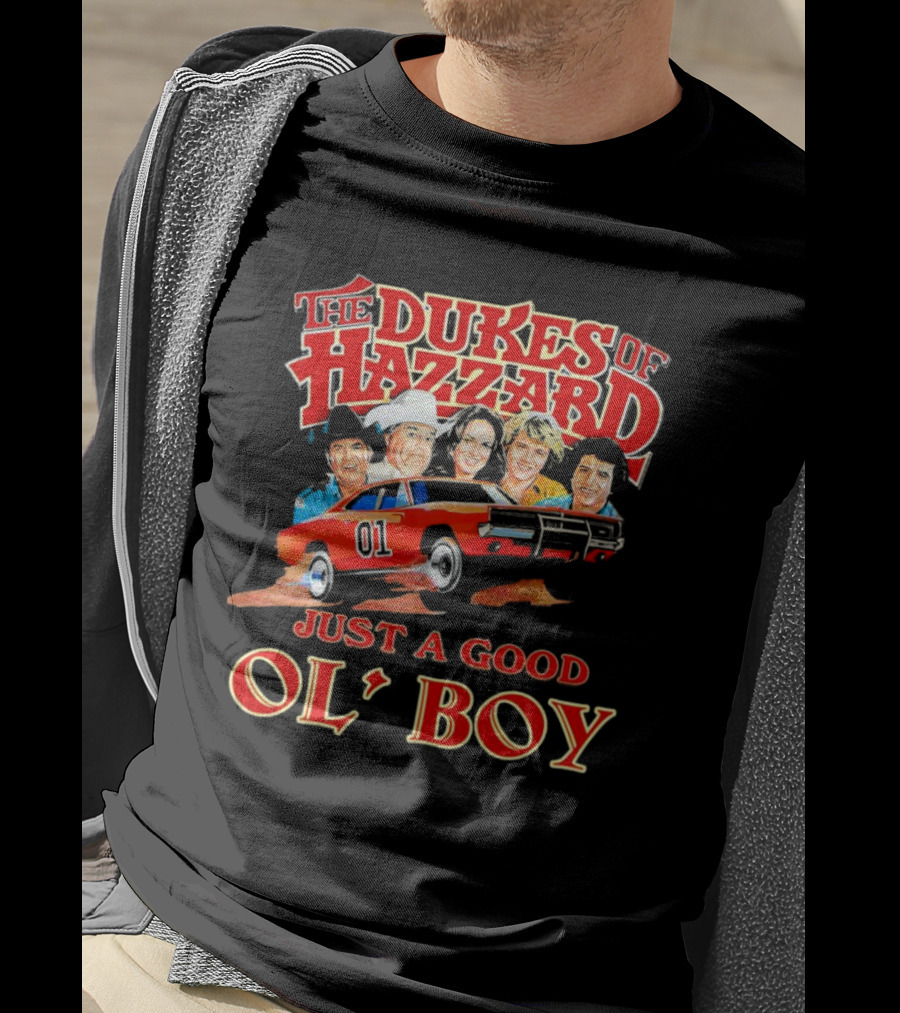 The Dukes Of Hazzard 1969 Dodge Charger Just A Good Ol' Boy Retro TV Car And Characters T-Shirt