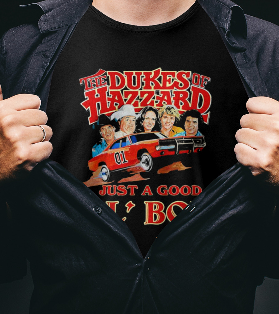 The Dukes Of Hazzard 1969 Dodge Charger Just A Good Ol' Boy Retro TV Car And Characters T-Shirt