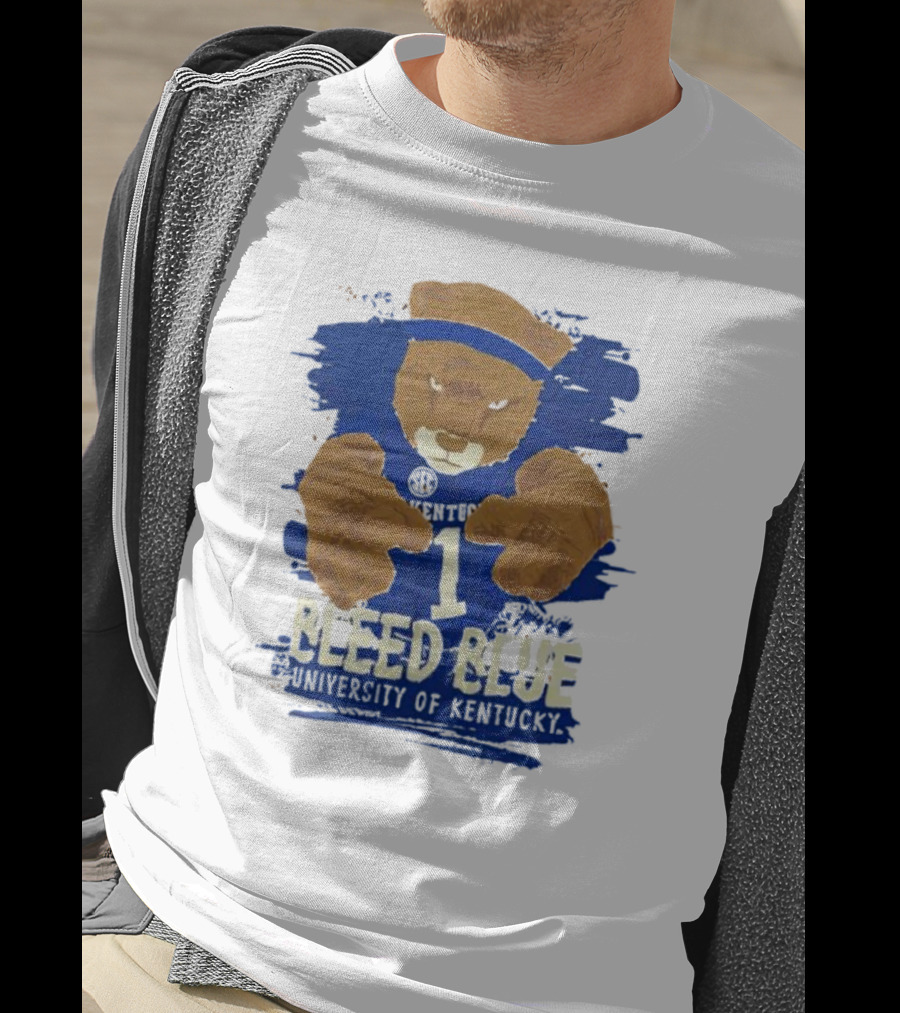 Bleed Blue University Of Kentucky Sideline Mascot T-Shirt