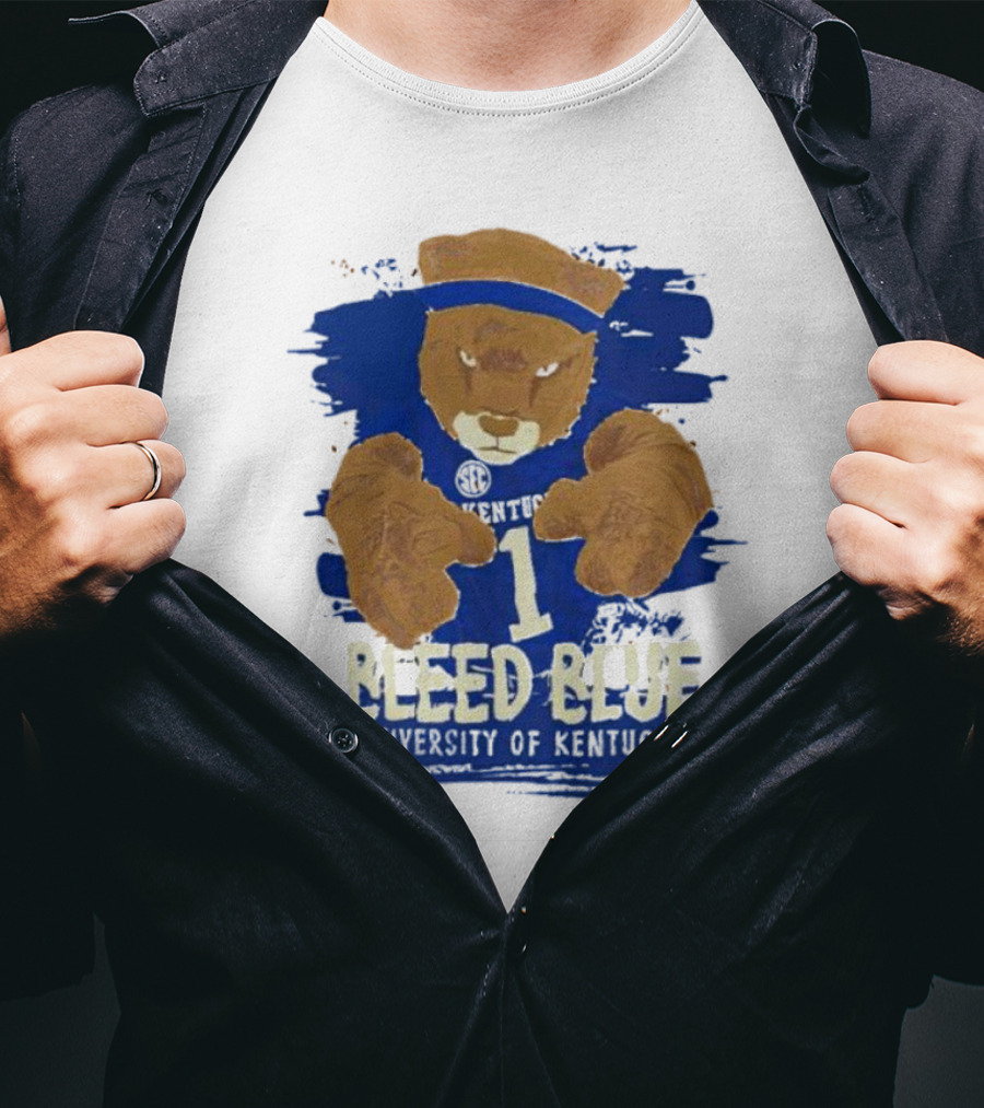 Bleed Blue University Of Kentucky Sideline Mascot T-Shirt