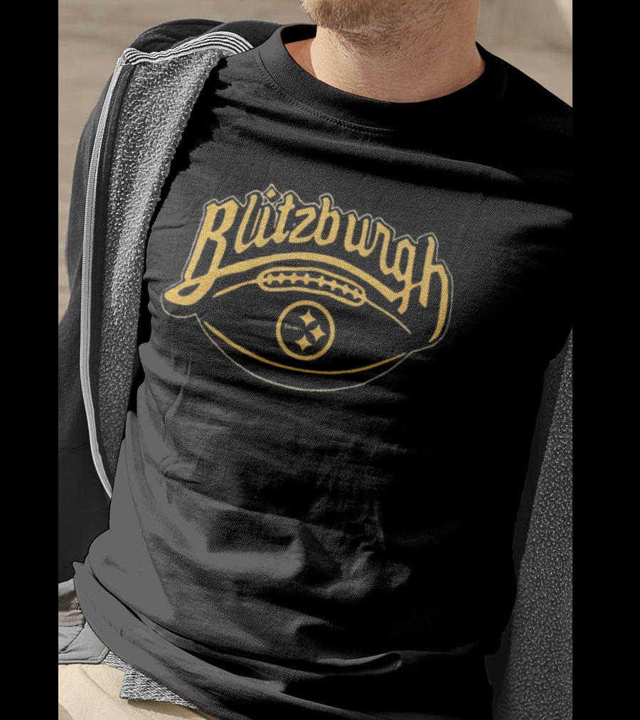 Blitzburgh Steelers Football Black And Gold T-Shirt