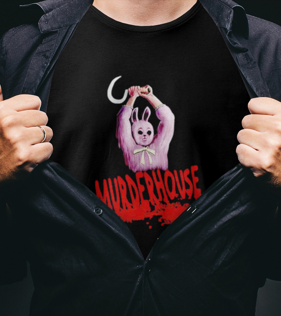 Murder House Pink Bunny With Sickle T-Shirt