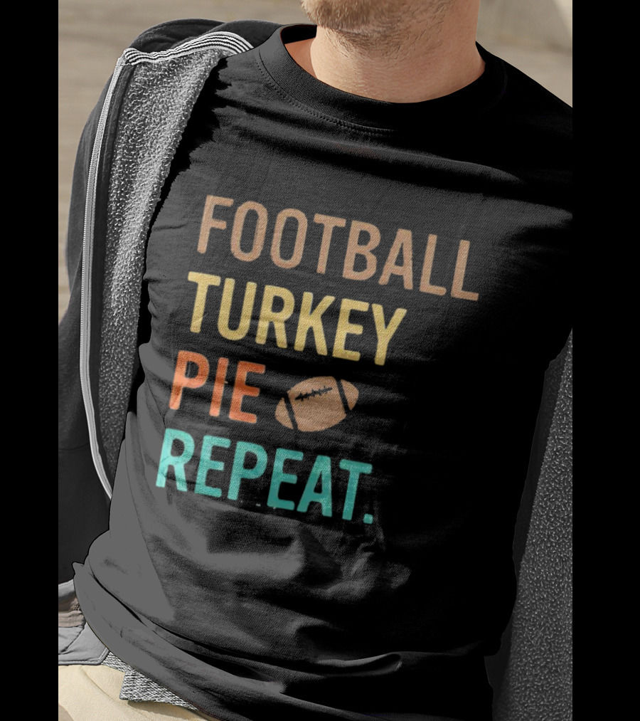 Football Turkey Pie Football Repeat T-Shirt