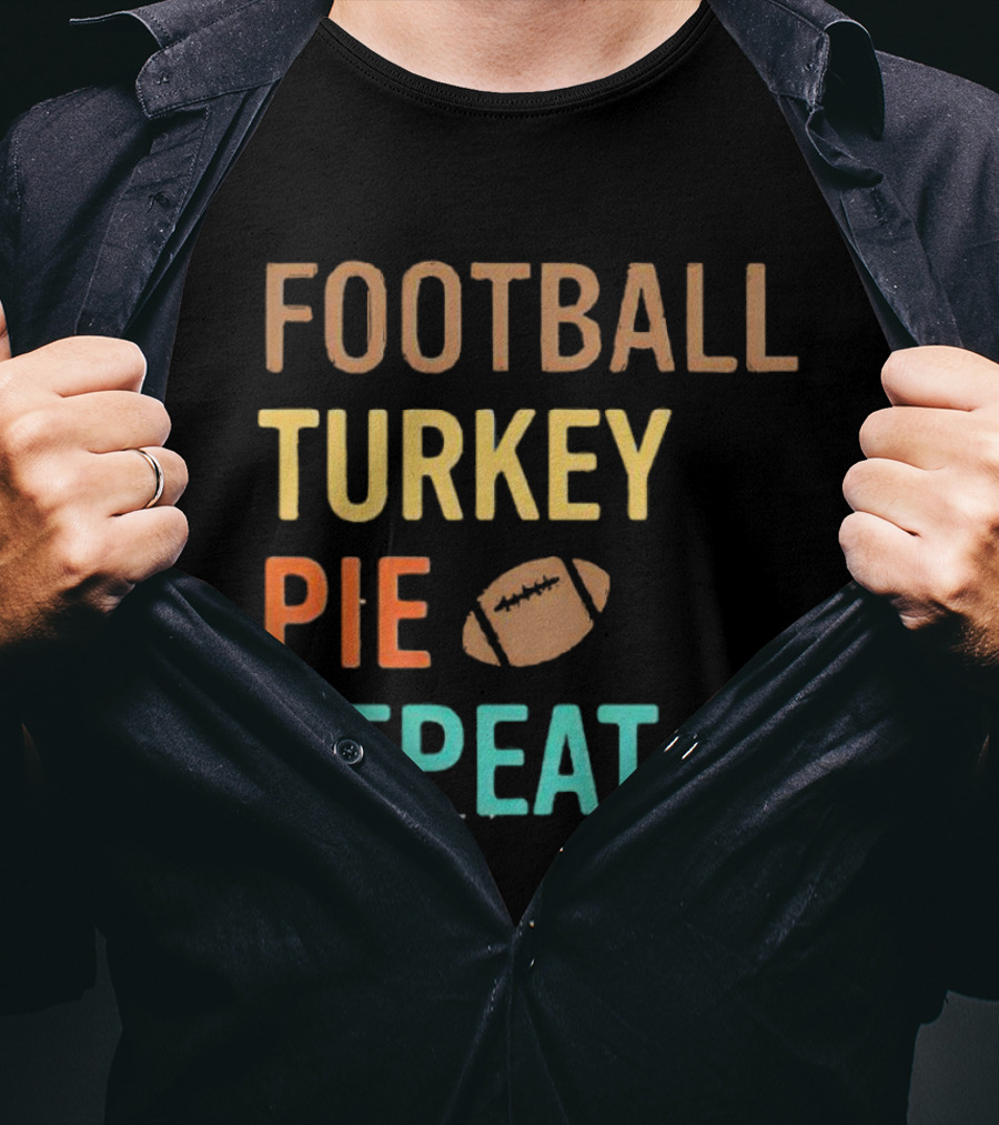 Football Turkey Pie Football Repeat T-Shirt