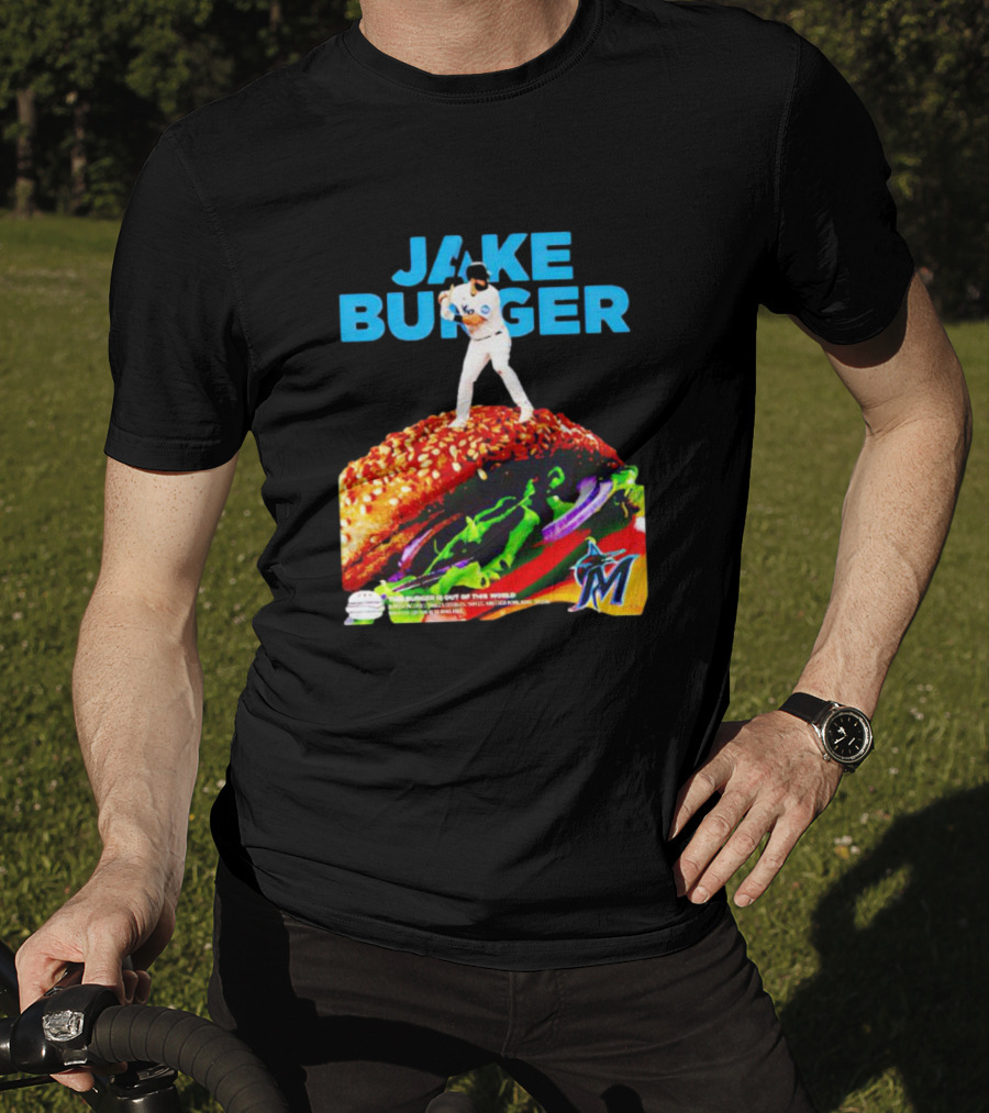 Jake Burger Miami Marlins Out Of This World T-Shirt