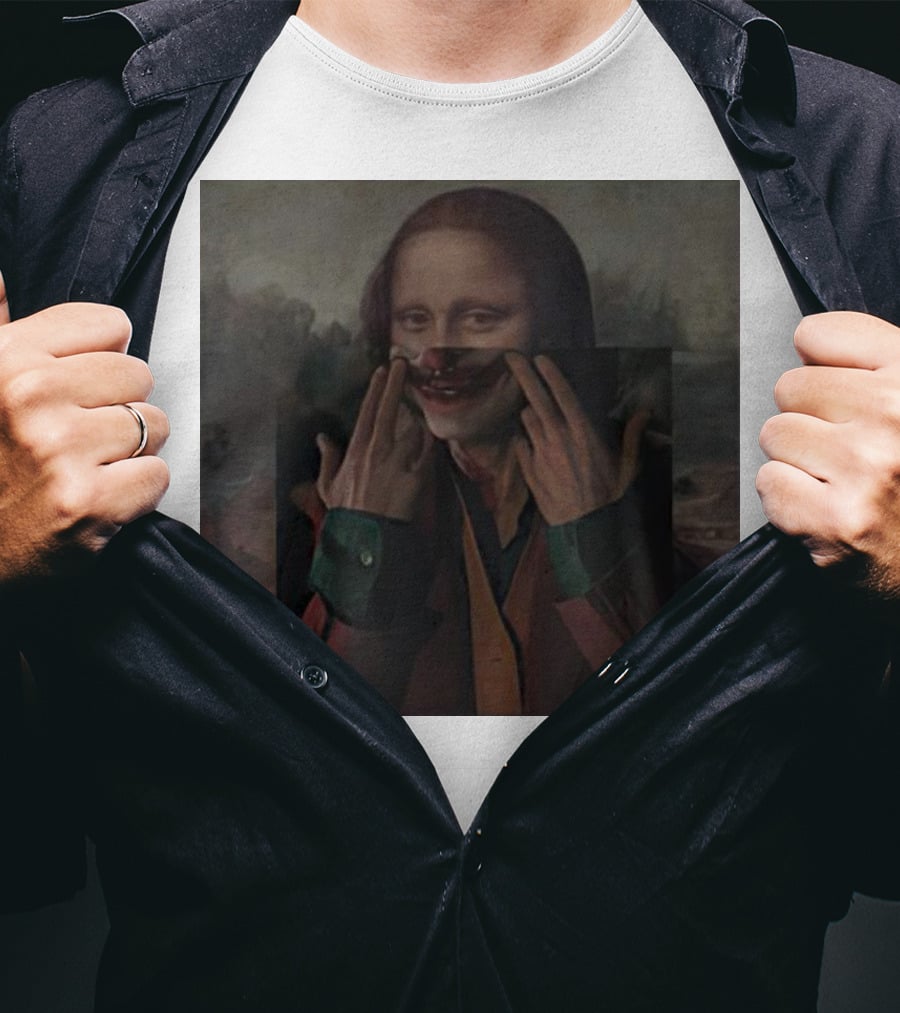 Mona Lisa Joker Crossover Fusion T-Shirt