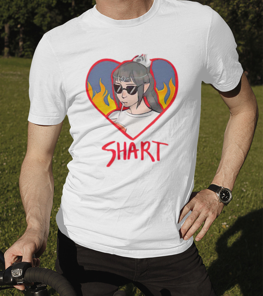 Shart Heart Sunglasses Flame Princess T-Shirt