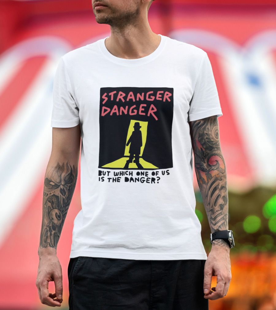 Stranger Danger Mystery Shadow in the Doorway T-Shirt