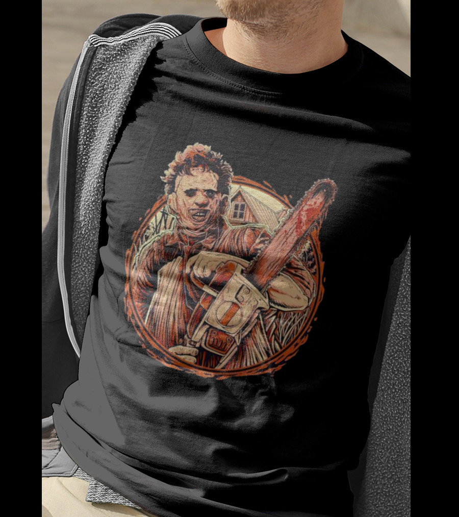 Texas Chainsaw Massacre Leatherface Horror Vintage T-Shirt